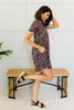 Clusters of Flowers Dress In Black