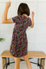 Clusters of Flowers Dress In Black