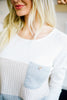 Color Block Pointelle Top