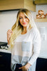 Color Block Pointelle Top