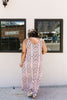 Coral Snakeskin Maxi Dress