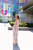 Coral Snakeskin Maxi Dress