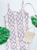 Coral Snakeskin Maxi Dress