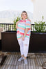 Core Concepts Coral Stripe Top