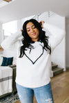 Count The Ways Fuzzy Pullover In Ivory