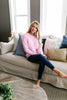 Count The Ways Fuzzy Pullover In Pink