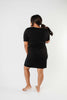 Cute Comfort Dress In Black