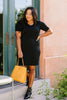 Cute Comfort Dress In Black