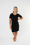 Cute Comfort Dress In Black
