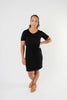Cute Comfort Dress In Black