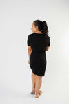 Cute Comfort Dress In Black