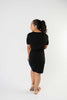 Cute Comfort Dress In Black