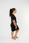 Cute Comfort Dress In Black