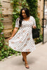 Dots & Roses Dress In Ivory