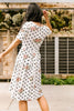 Dots & Roses Dress In Ivory