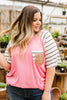 Double Bubble Gum Raglan Top