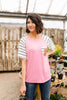 Double Bubble Gum Raglan Top