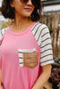 Double Bubble Gum Raglan Top