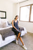 Easy Living Tank Dress In Charcoal