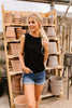 Elaine Elegant Tank In Black