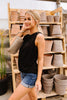 Elaine Elegant Tank In Black