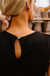 Elaine Elegant Tank In Black