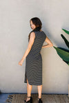 Fair Weather Striped Midi Dress