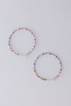 Fiesta Beaded Hoop Earrings