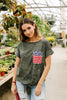 Flag Pocket Textured Camo Top
