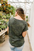 Flag Pocket Textured Camo Top