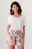 Floral Wild Side Lounge Bottoms In Mauve