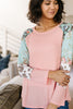 Flowers Spots & Waffles Top