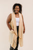 Gauzy Bohemian Cardi Vest In Gold