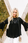 Girl In Black Blouse
