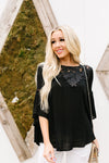 Girl In Black Blouse