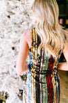 Glittering Resolutions Striped Dress