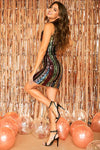 Glittering Resolutions Striped Dress