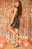 Glittering Resolutions Striped Dress