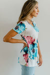 Grand Design Pink Floral V-Neck