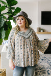 Gypsy Rose Bell Sleeve Blouse
