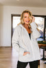 Head Over Heels Sherpa Lined Hoodie In Gray