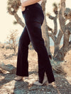 RISEN Black Straight Leg Non-Distressed Denim