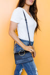 Inner Circle Clutch In Midnight Blue