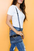 Inner Circle Clutch In Midnight Blue