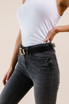 Just A Little Bling Belt In Black