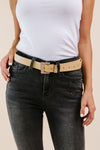 Just A Little Bling Belt In Natural