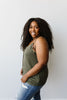 Just A Little Wild Camisole In Olive