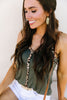 Just A Little Wild Camisole In Olive