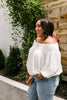 Just Add Sun Off Shoulder Top In White
