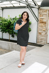 Just Skating By Striped T-Shirt Dress